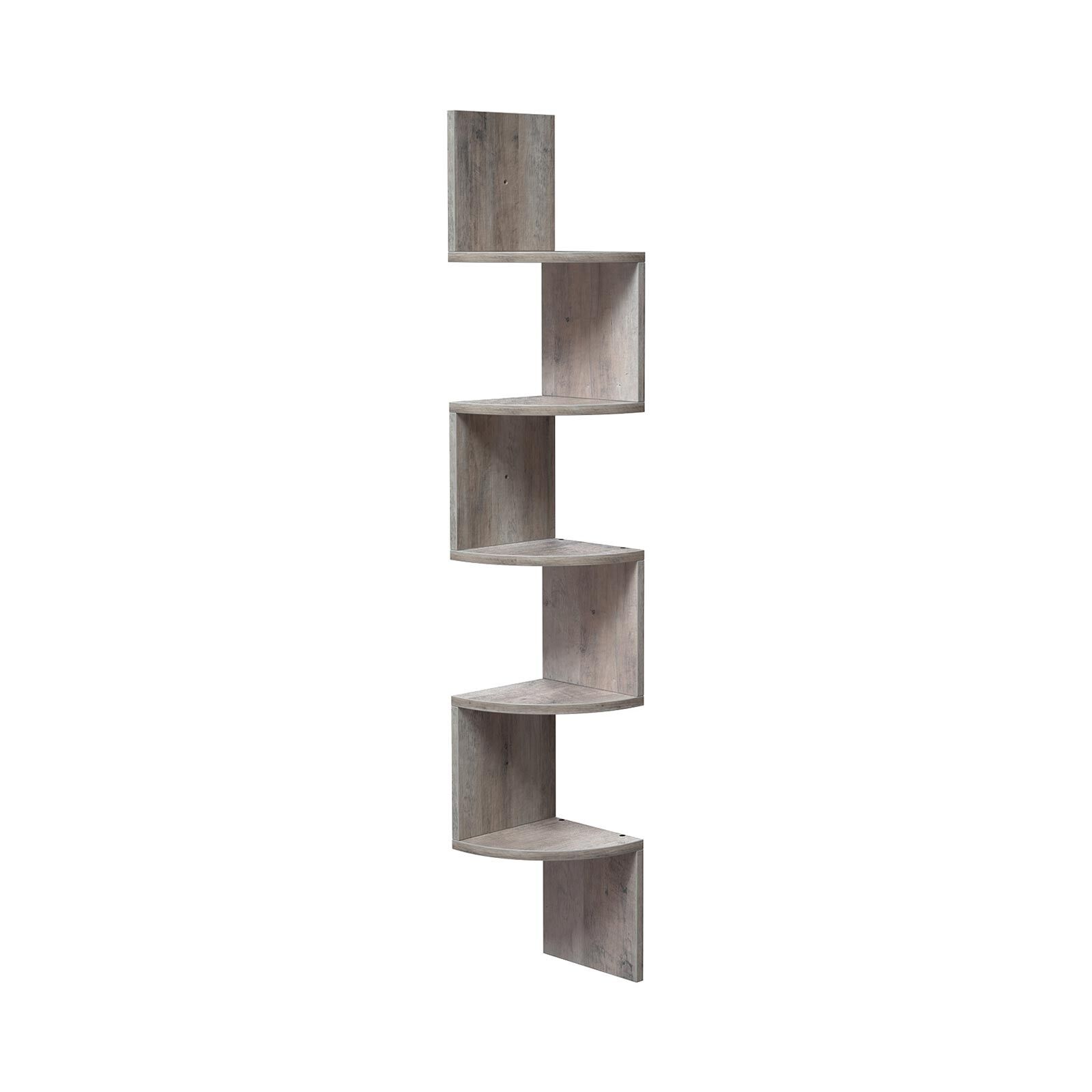 Corner shelf greige, 20 x 20 x 127.5 cm