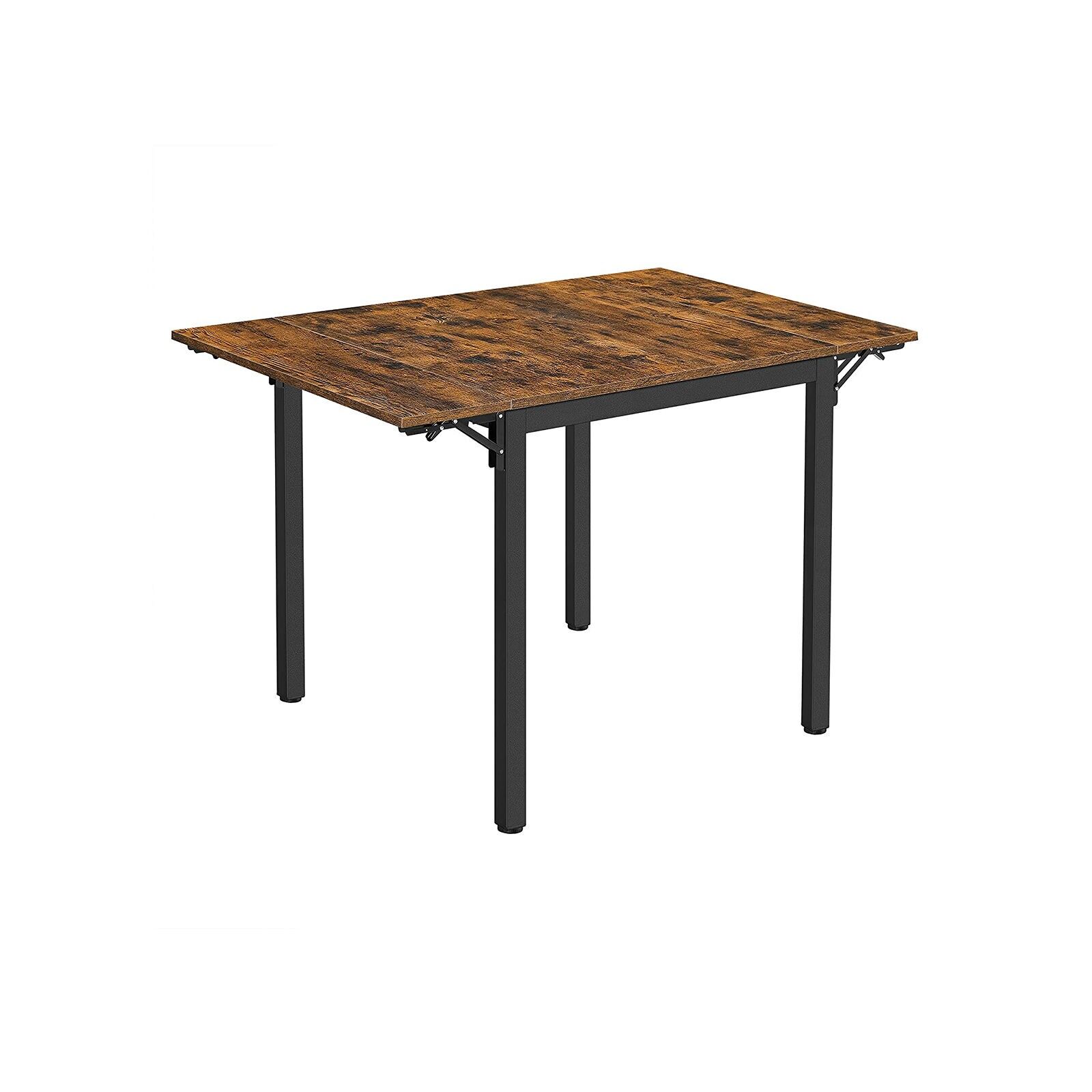 Mesa de cocina industrial para 4 personas, 120x78x76.2 cm (largo x ancho x alto) - Dimensiones plegado: 84.5 x 78 x 76. 2 cm