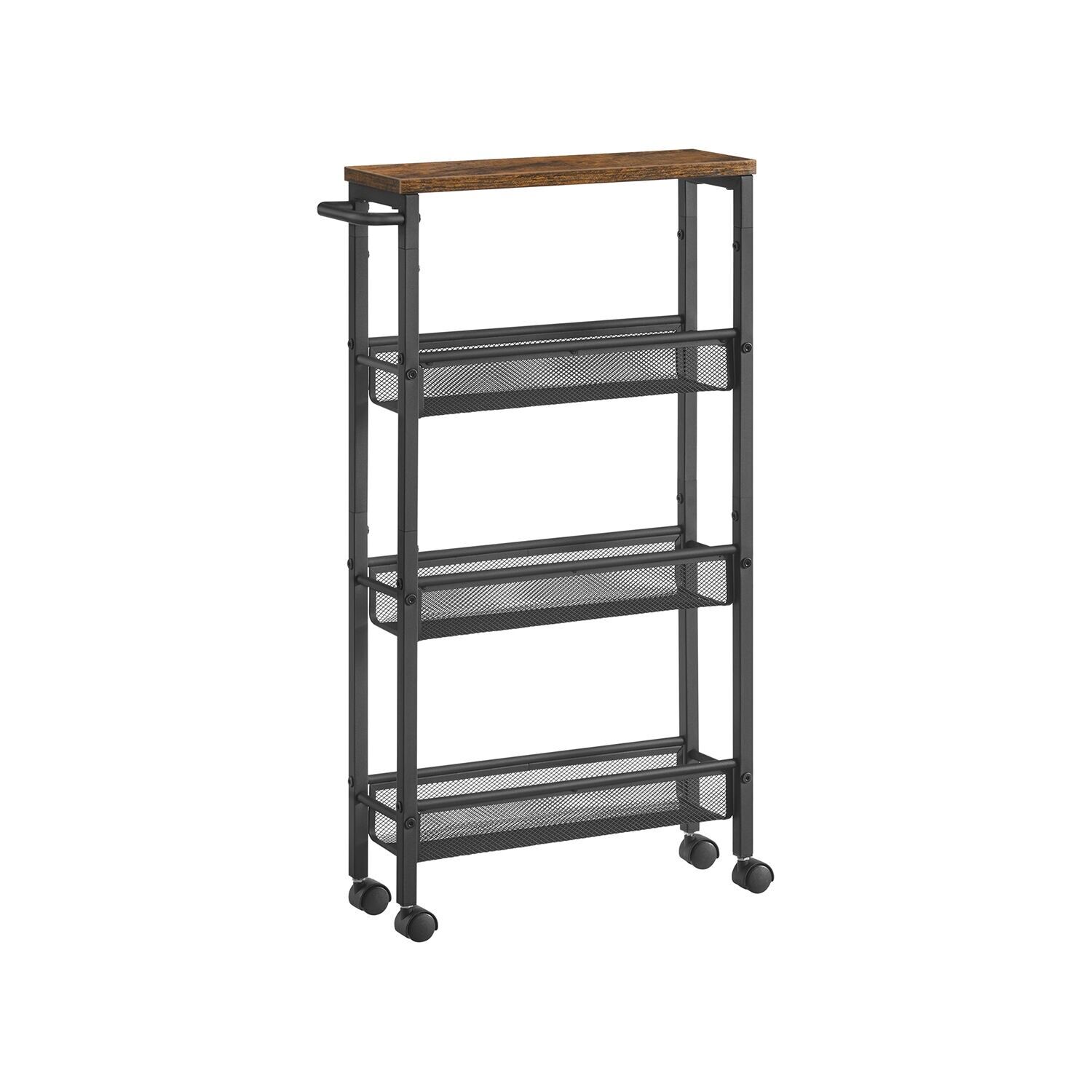 Schmaler 4-stöckiger Wagen, 13 x 45.4 x 77 cm