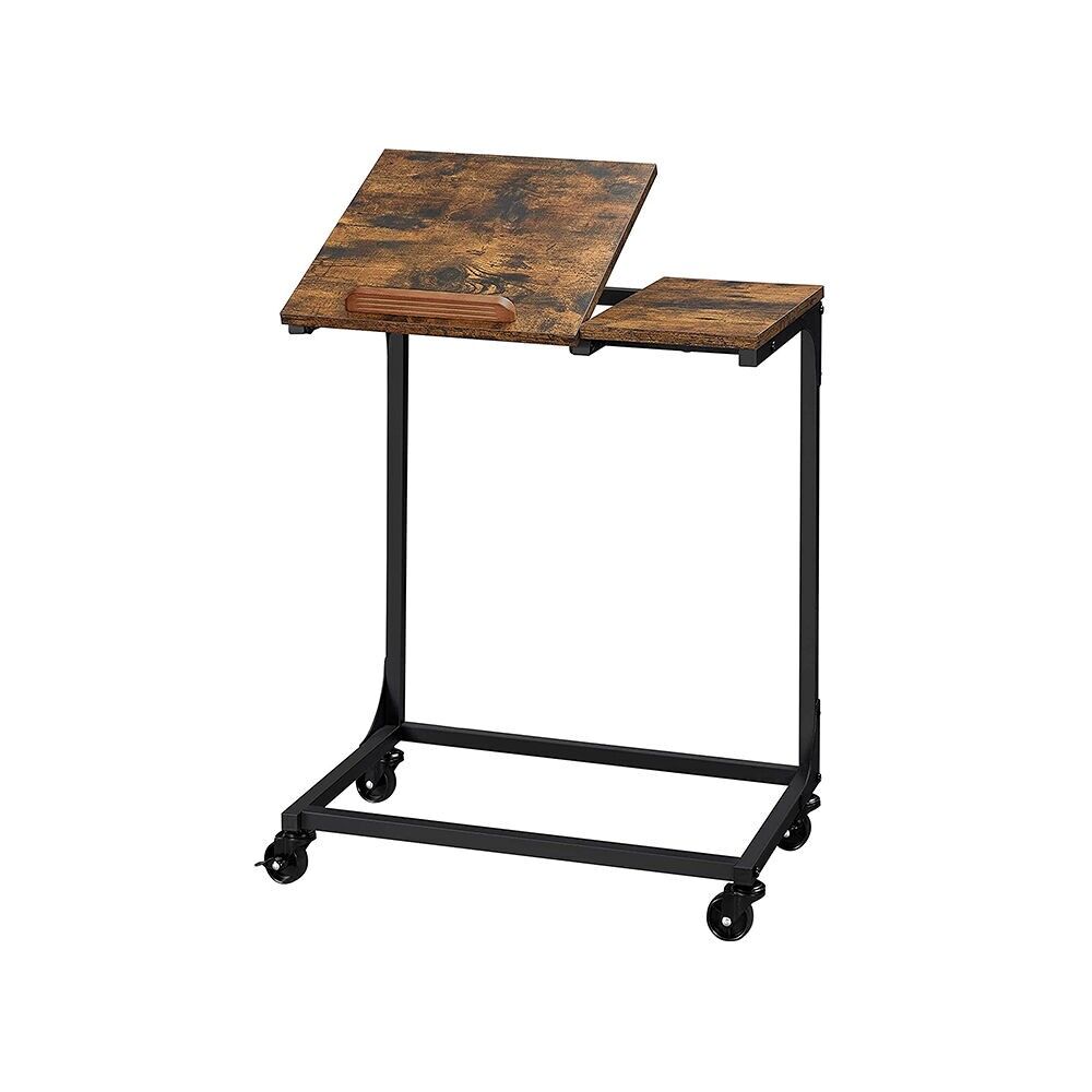 Verstellbarer Beistelltisch im Industriestil, 55 x 35 x 66 cm