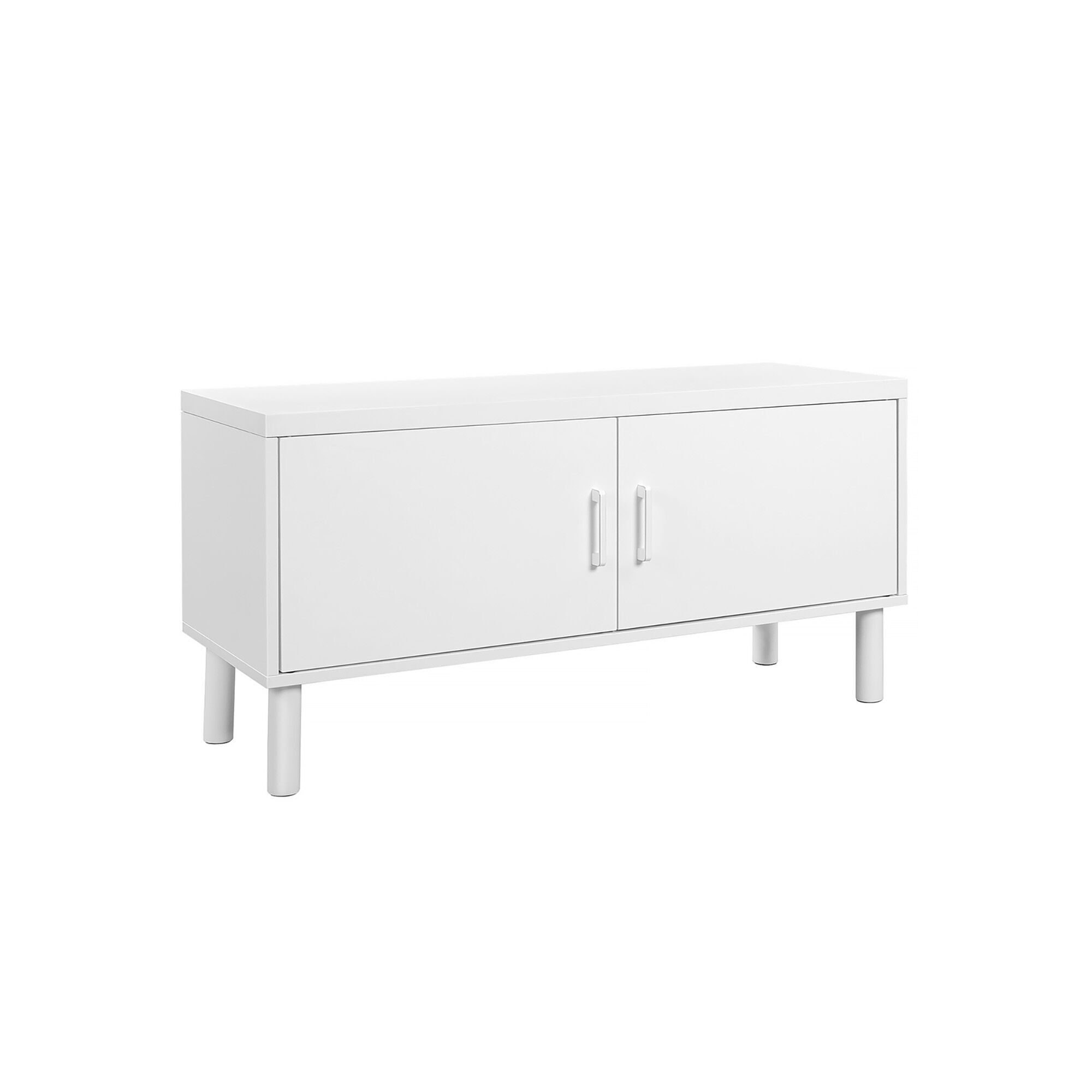 Schuhschrank mit Flügeltüren, 100 x 35 x 38 cm