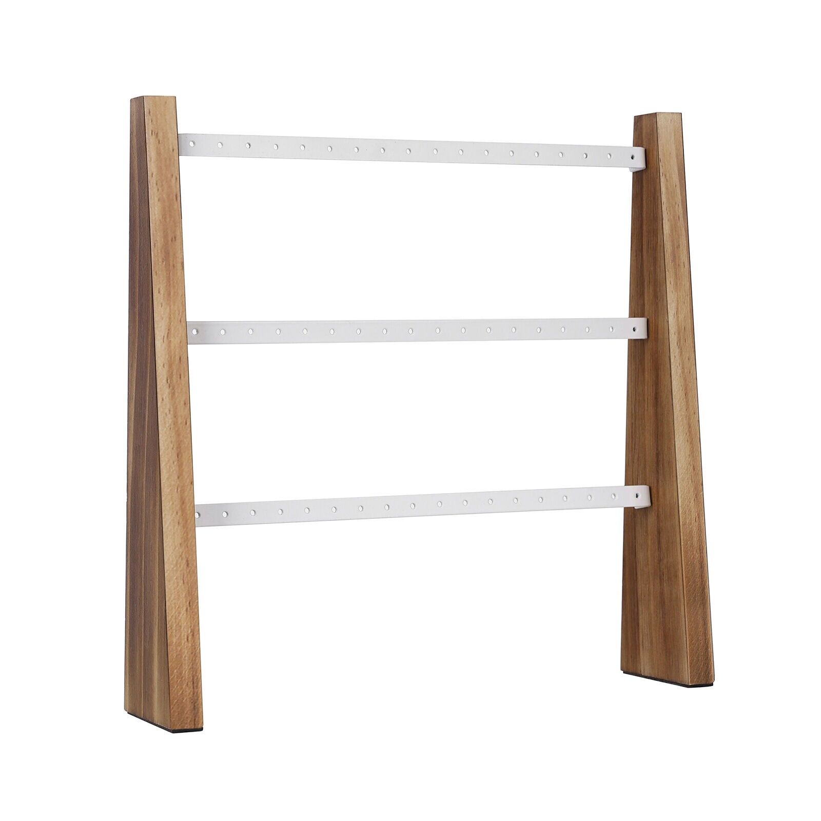 Joyero vintage de pared en color marrón y blanco, 26.2 x 6 x 27 centímetros