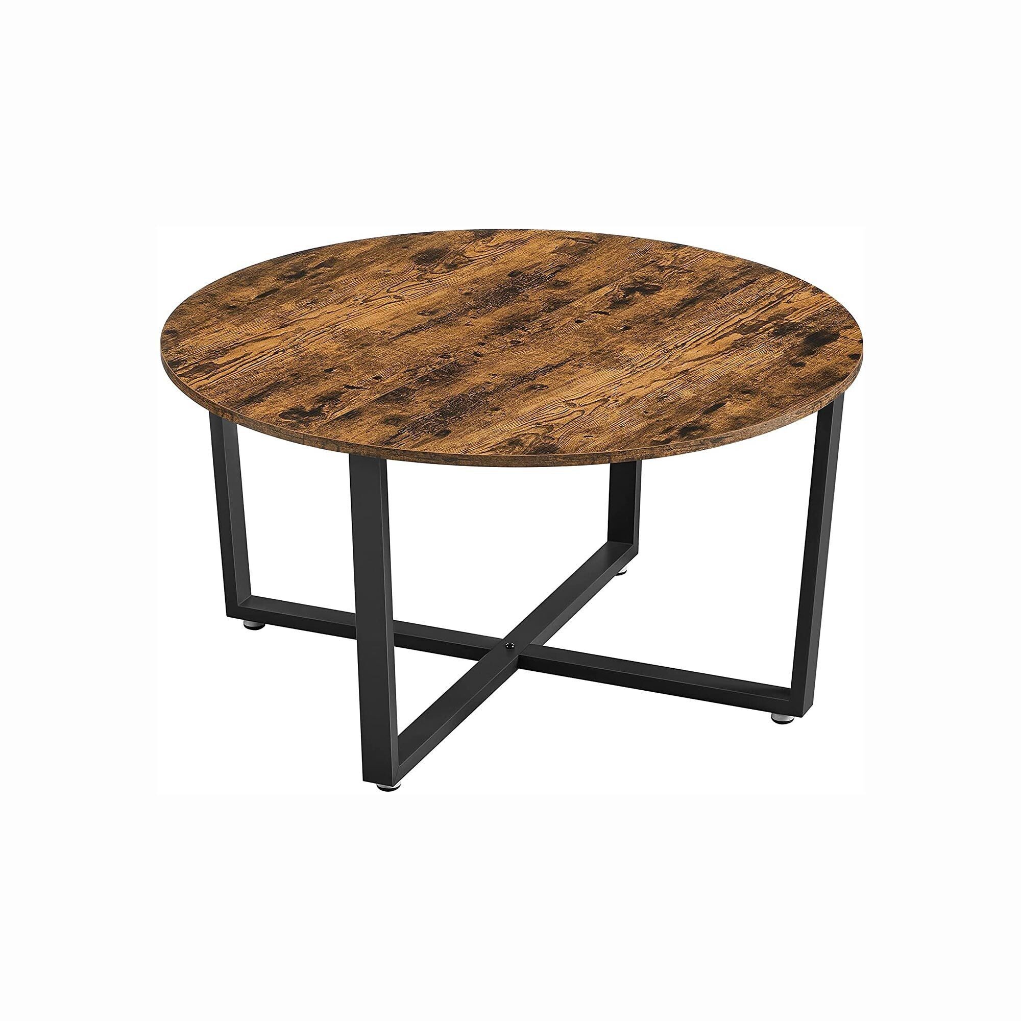 Mesa de centro de diseño industrial, 88 x 47 cm