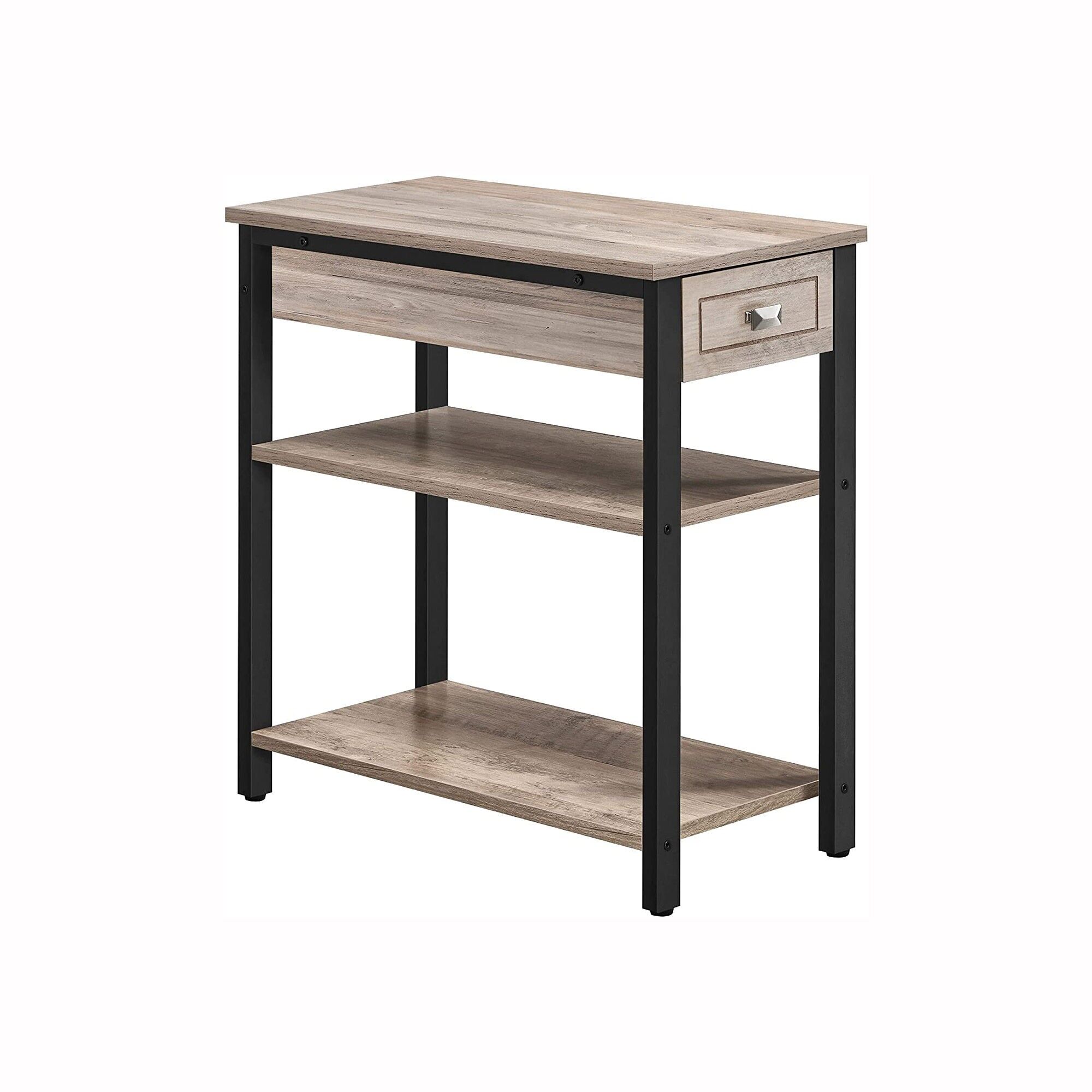 Mesita de noche con cajón, 60 x 30 x 60 cm