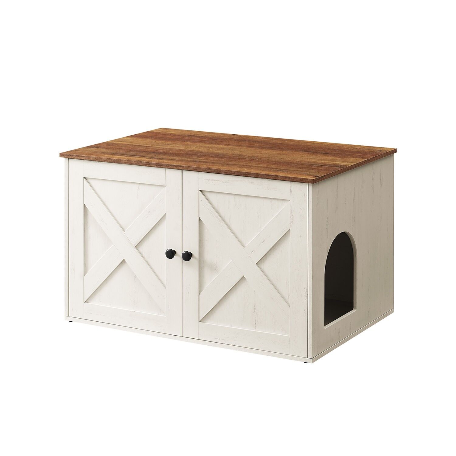 Katzenhaus mit herausnehmbarer Trennwand 80 x 53 x 50 cm