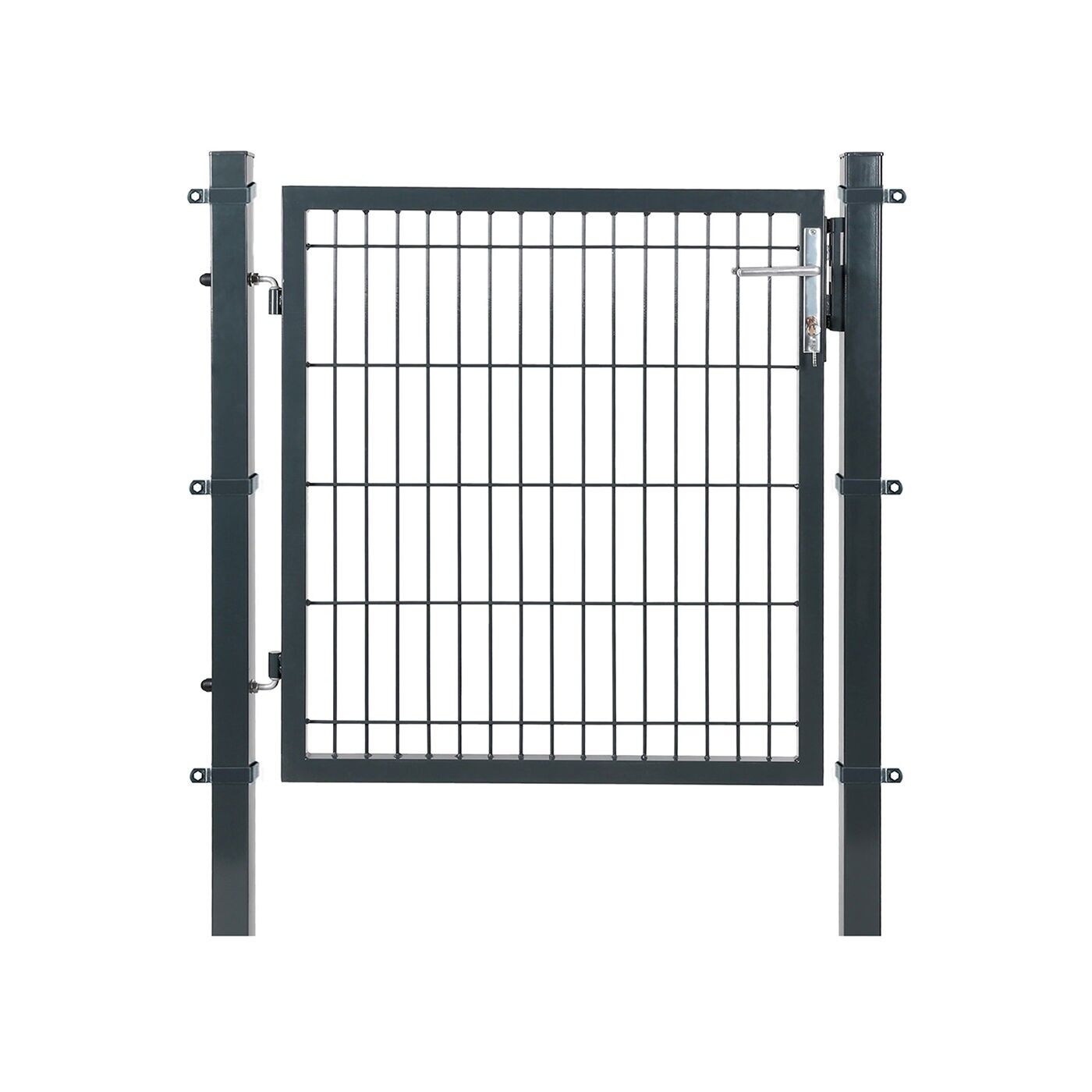 Portail de jardin en acier galvanisé, 106 x 150 cm