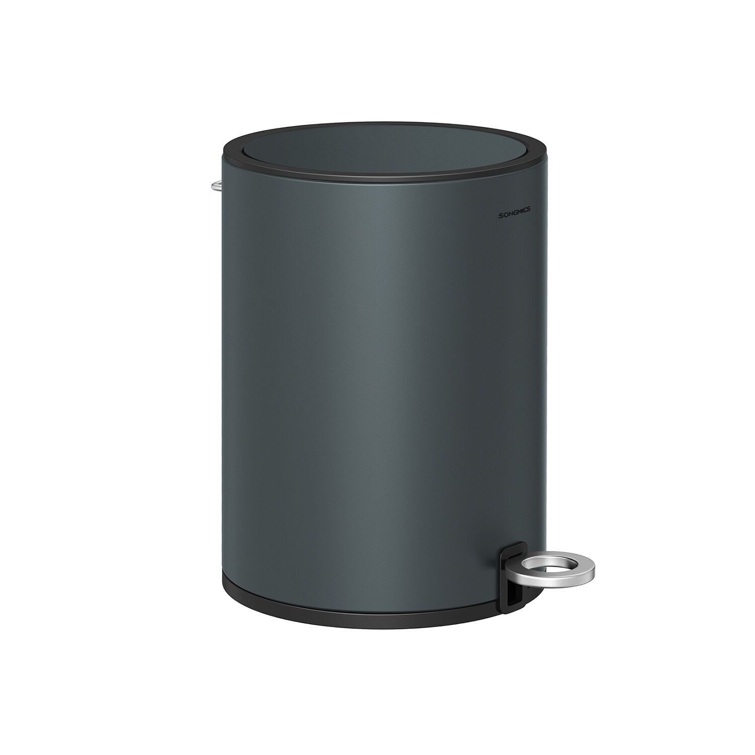 Contenitore per cosmetici da 3 litri con coperchio, verde-grigio, 23.8×18.Dimensioni: 8 x 25.7 cm (L x P x A). Dimensioni (senza pedale): 18.Dimensioni: 8 x 25.7 cm