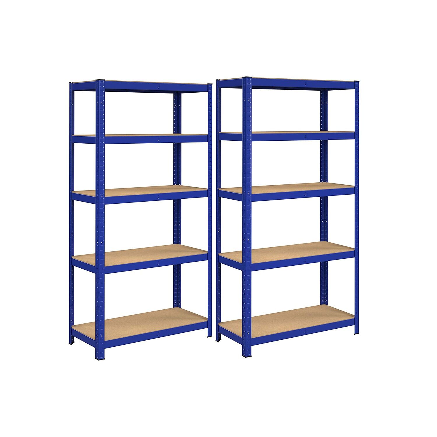 Lot de 2 étagères de rangement 180 cm de hauteur bleu