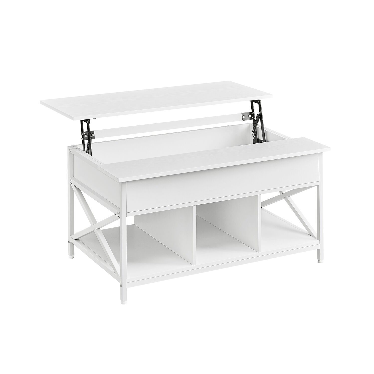 Höhenverstellbarer Wohnzimmertisch, 60 x 100 x (48-62) cm