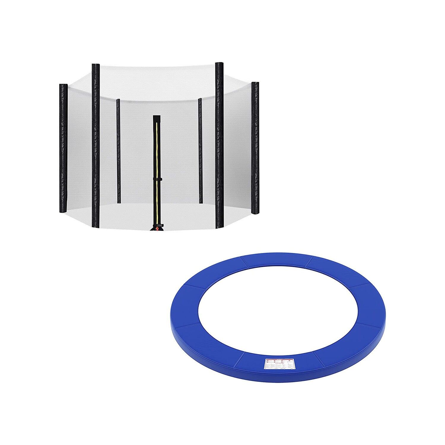 Trampoline safety net and edge cover Ø 305 cm