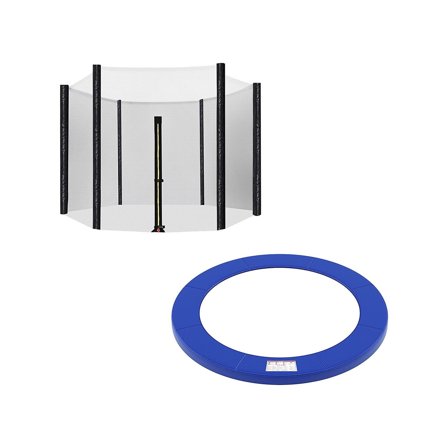 Trampoline safety net and edge cover Ø 366 cm