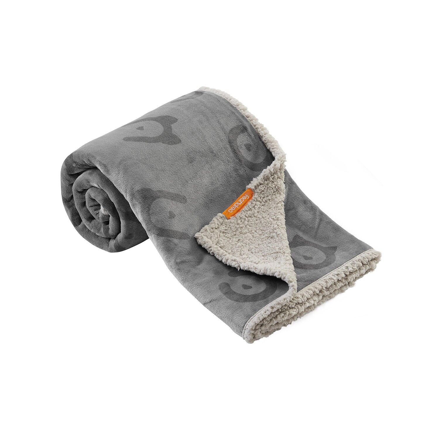 Manta impermeable para perros XXL lavable a máquina gris, 73 x 63 cm