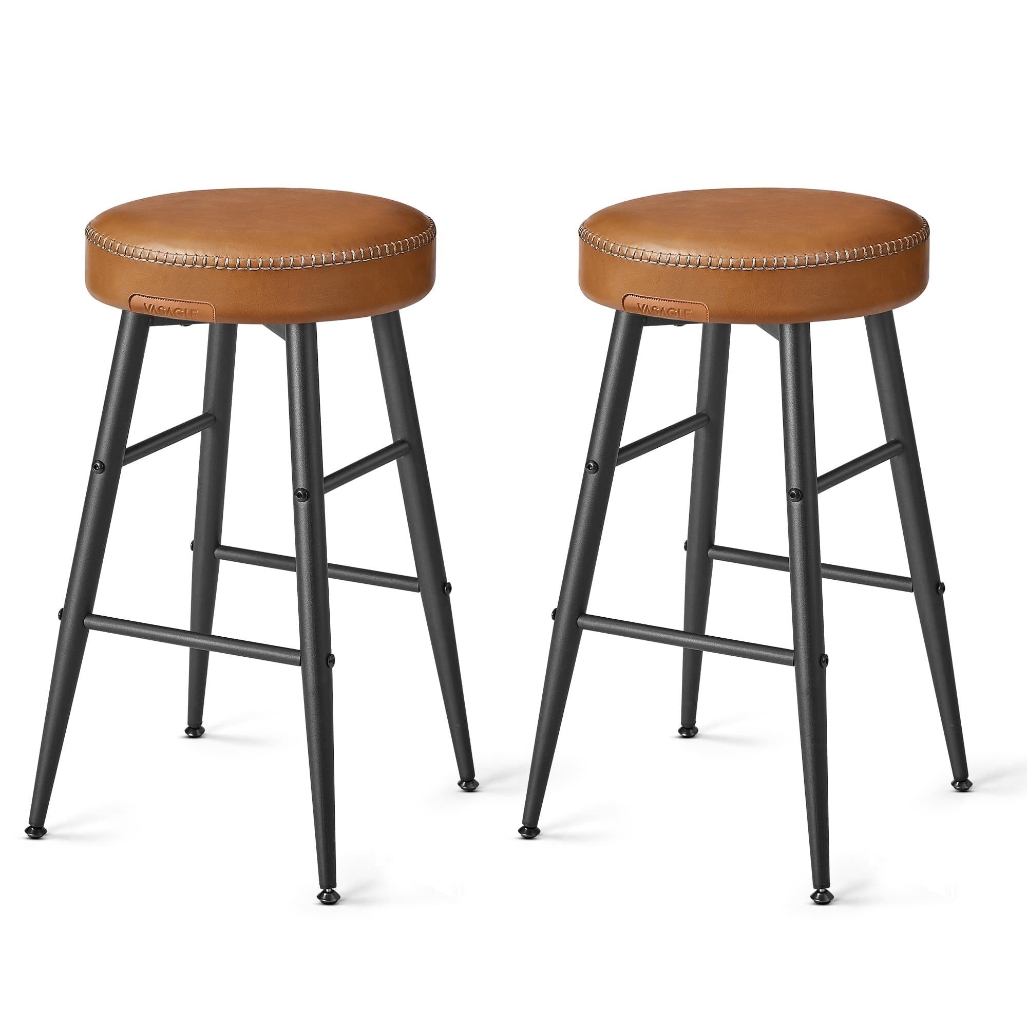 EKHO Collection - Bar stool, easy assembly, caramel brown, 49.5 x 49.5 x 63 cm