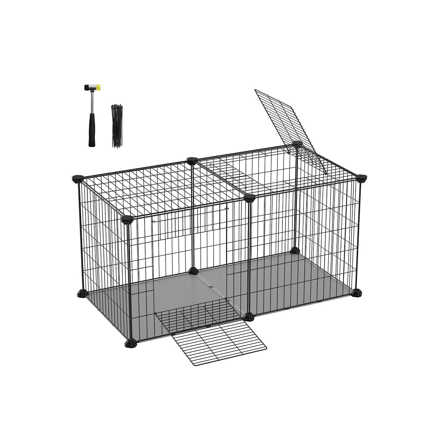 Cage pour petits animaux 82 x 41 x 41 cm avec 2 portes L
