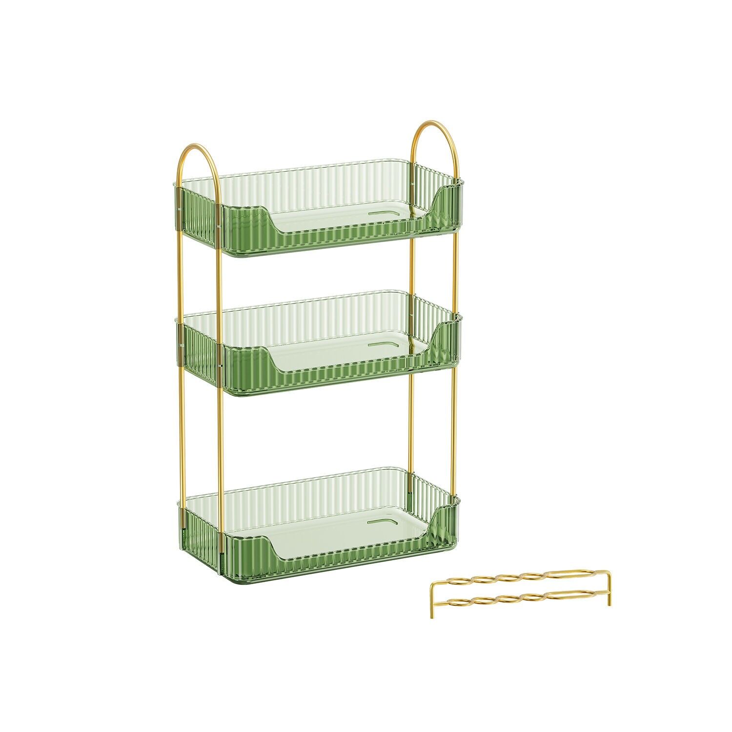 Organizador de maquillaje para tocador idea de regalo verde claro, 30.5x16.8 x 48 centímetros