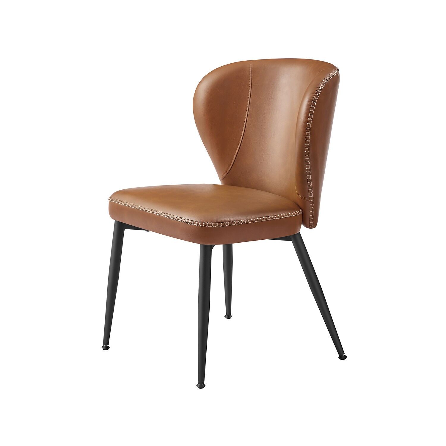 EKHO Collection - Dining Chairs Caramel Brown, 55 x 52 x 79 cm (D x W x H) - Seat Height: 45 cm