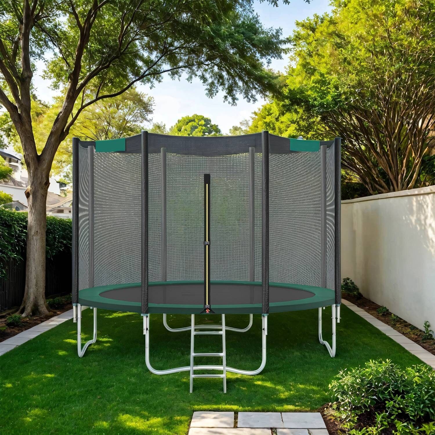 Bâche de protection pour trampoline, tapis de saut de taille standard pour trampolines de 366 cm, résistant aux UV