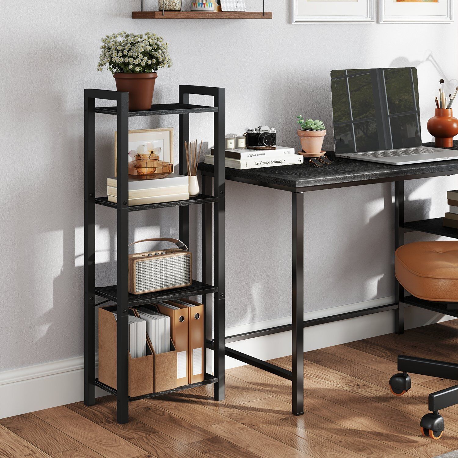 Regal, Bücherregal, Standregal, 24 x 40 x 107 cm