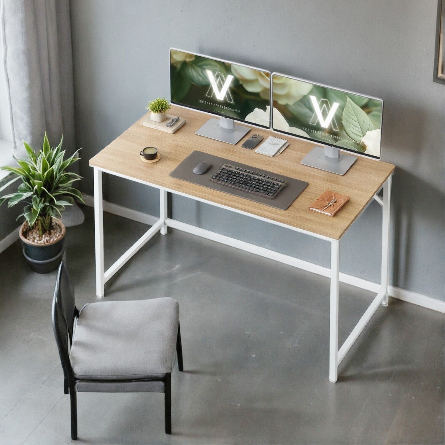 Schreibtisch, kleiner Computertisch, Bürotisch, 80 x 50 x 75 cm