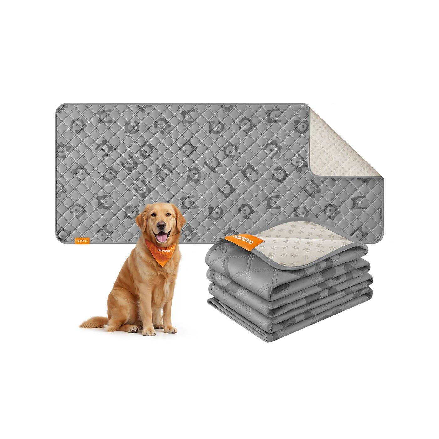 Couverture imperméable pour chien 178 x 76 cm avec dessous antidérapant, gris tourterelle