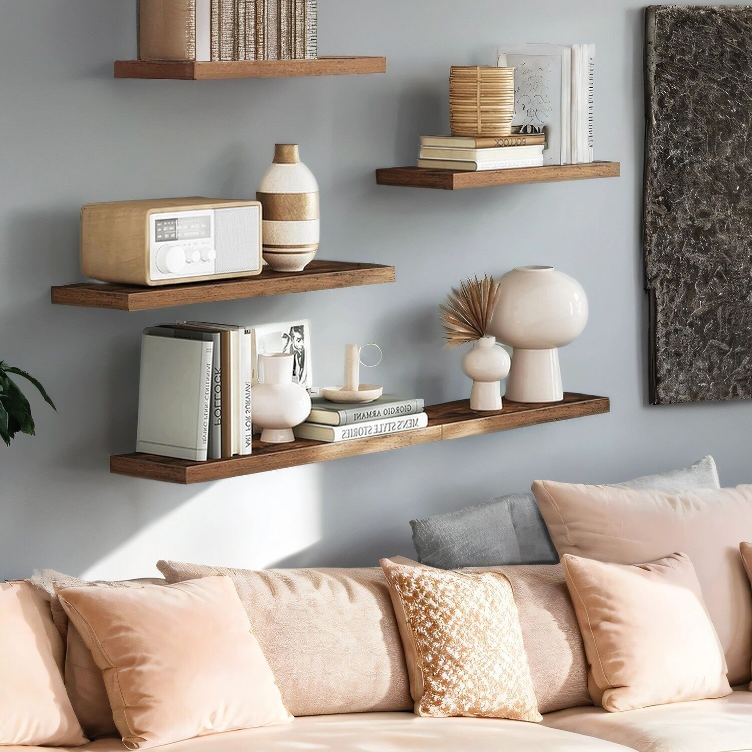 Étagère flottante, étagère murale, étagère pour cadres photo, 40 x 20 x 3.8 cm