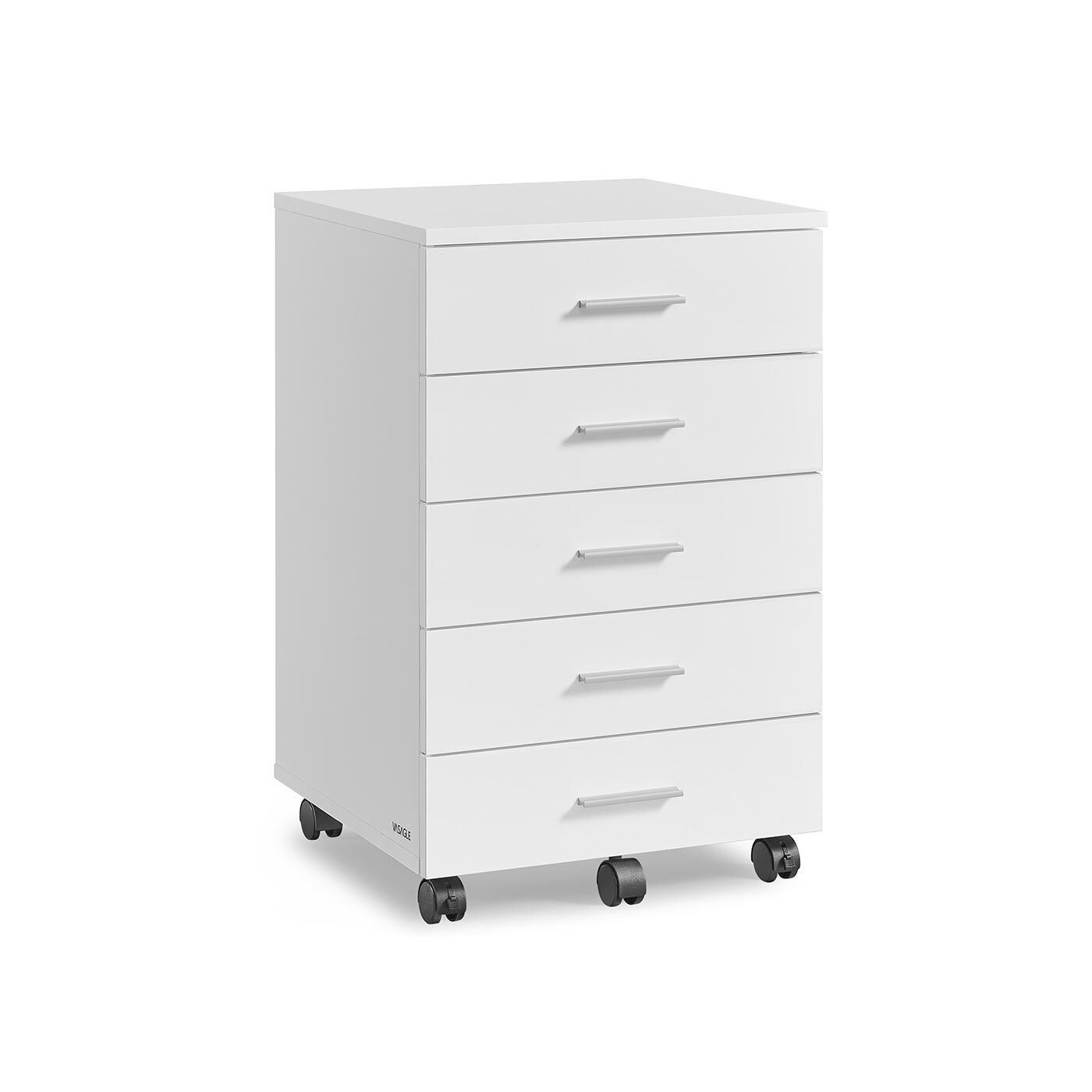 Contenitore mobile con cinque cassetti, 40 x 42 x 65.7 cm