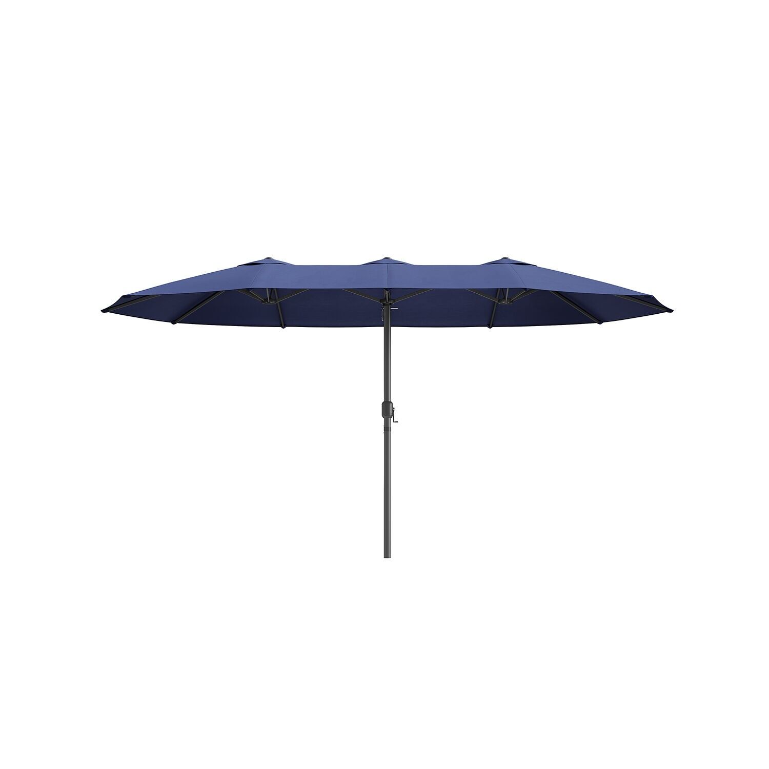 Parasol double 460 x 270 cm protection UV jusqu'à UPF 50+