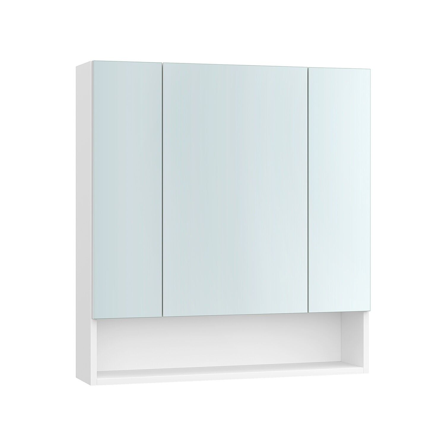 Mobile da bagno con 3 ante 16.5 x 70 x 75 cm bianco nuvola