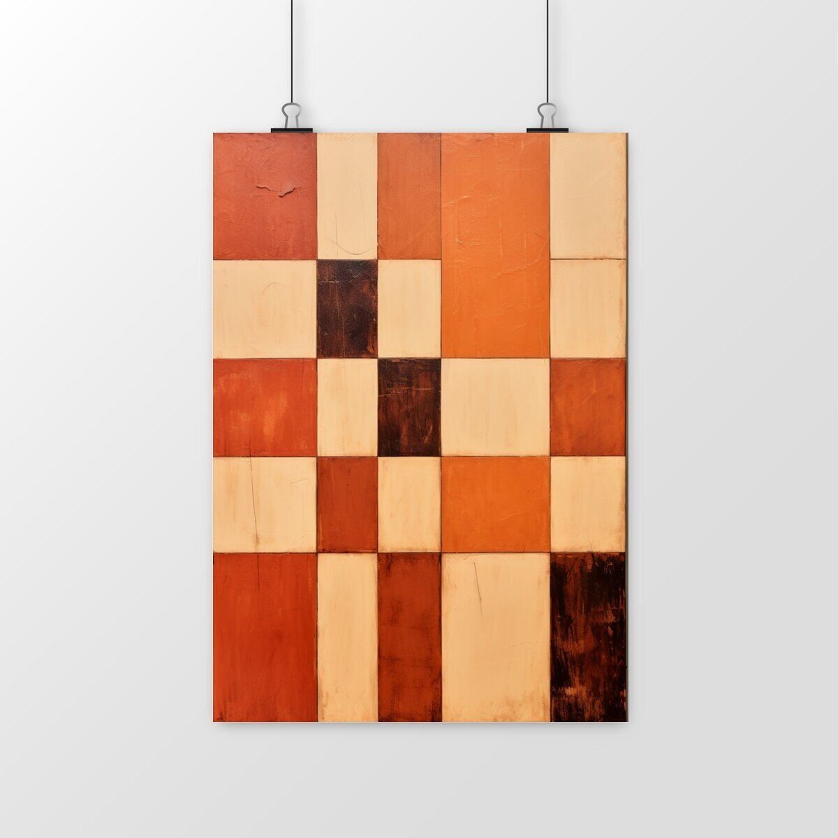 Tablero de ajedrez "RAW02" - Póster de ajedrez - A3