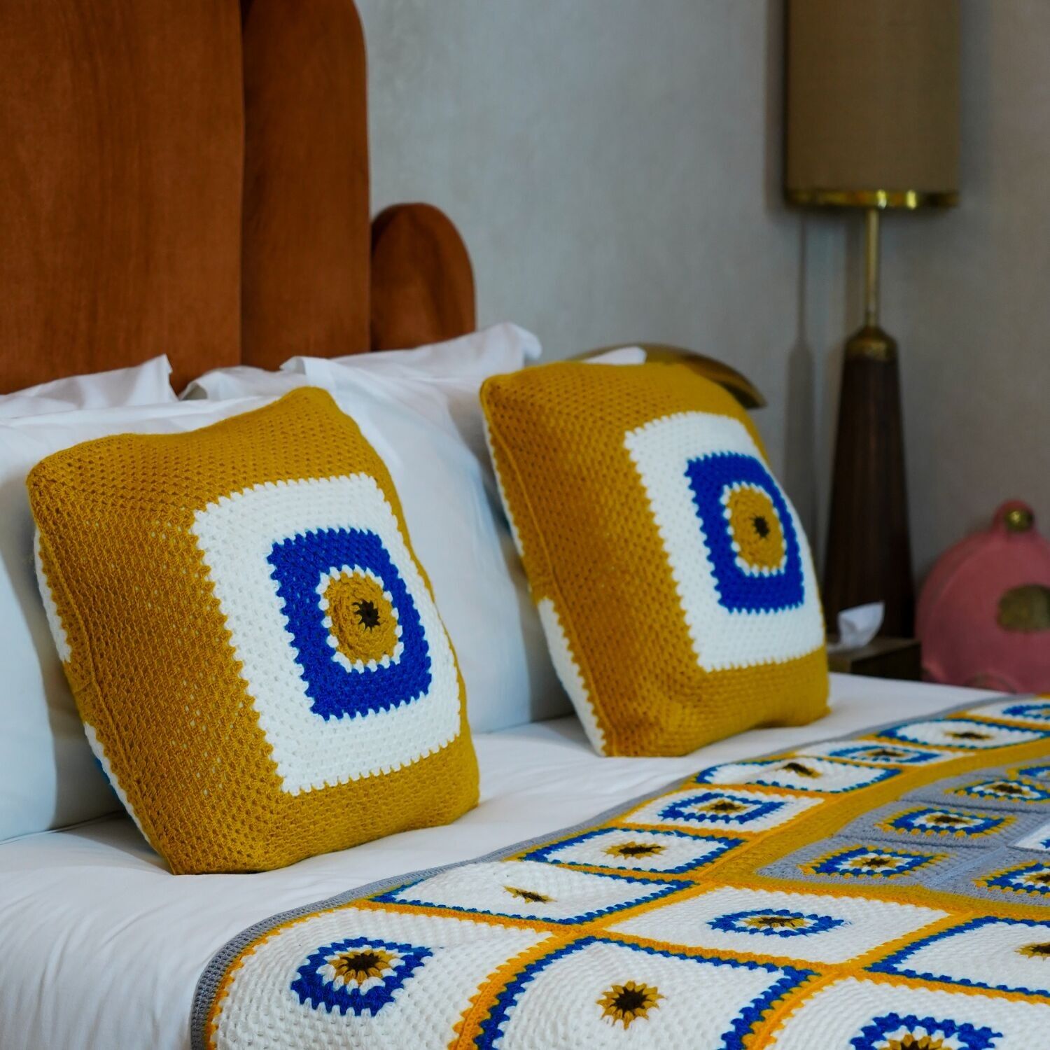 Latifa Crochet Cushion Cover