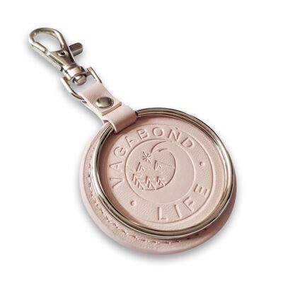 Pink Vegan Travel Keepsake Keychain