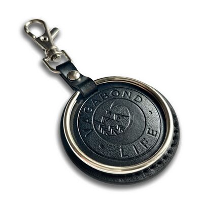 Black Vegan Travel Keepsake Keychain