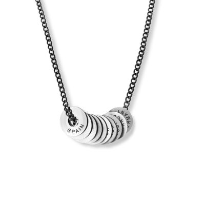 Twisted Gunmetal Necklace - 45cm