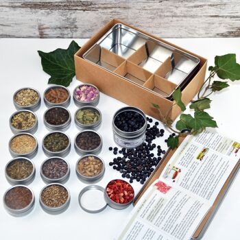 Coffret DIY Botanical Gin Bio - coffret cadeau avec 16 plantes 1