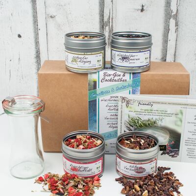 Organic DIY gin and cocktail spices gift set