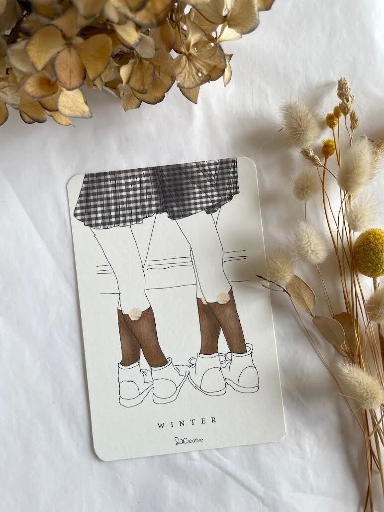 Carta illustrata - Inverno