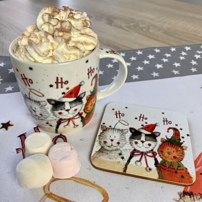 Ho Ho Ho Christmas Cats Mug