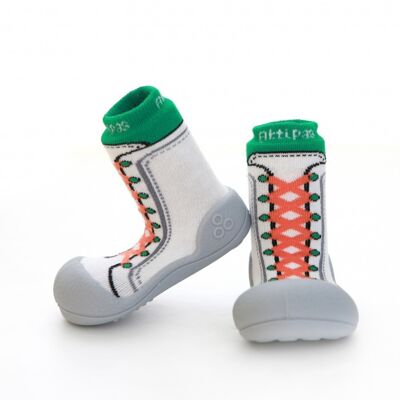 Attipas New Sneakers-Grün- ergonomische Baby Lauflernschuhe, atmungsaktive Kinder Hausschuhe ABS Socken Babyschuhe Antirutsch
