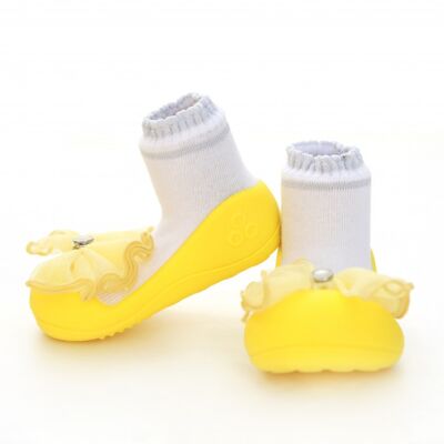 Attipas Crystal- ergonomische Baby Lauflernschuhe, atmungsaktive Kinder Hausschuhe ABS Socken Babyschuhe Antirutsch