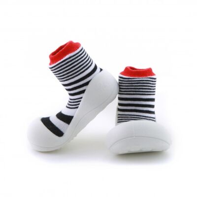 Attipas Urban- Rot- ergonomische Baby Lauflernschuhe, atmungsaktive Kinder Hausschuhe ABS Socken Babyschuhe Antirutsch