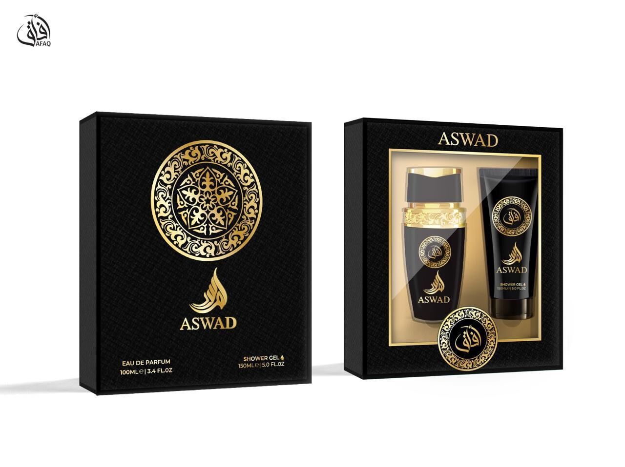 Set di profumi ASWAD (100 ml) e crema per il corpo (150 ml)