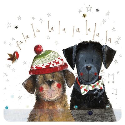 Christmas Singers Dog Coaster
