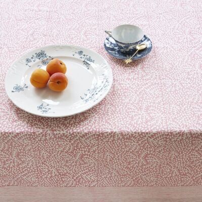 Nappe Floral corail XL 340 x 180 cm