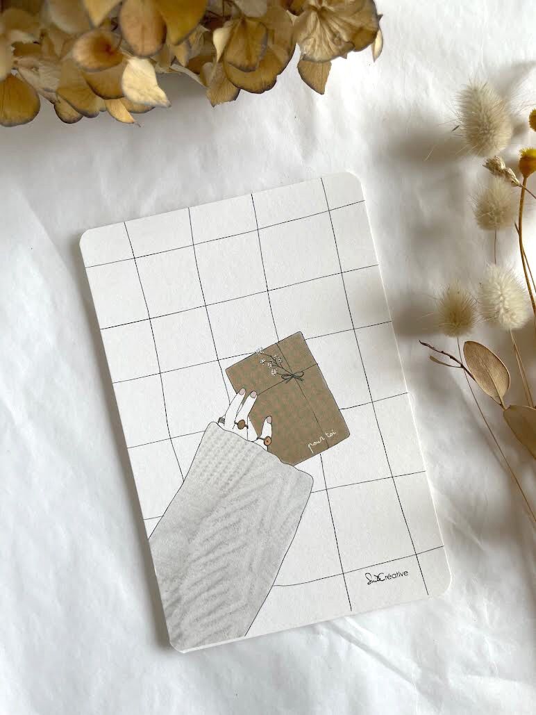 Biglietto illustrato - È per te