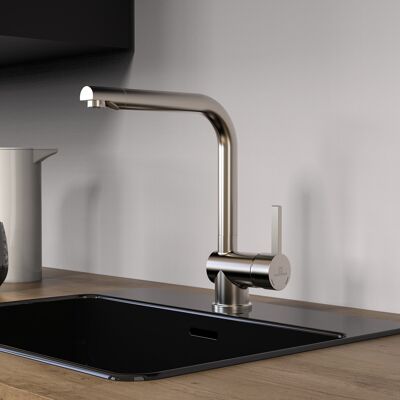 Grifo de cocina Waterworks WK 4, aspecto de acero inoxidable