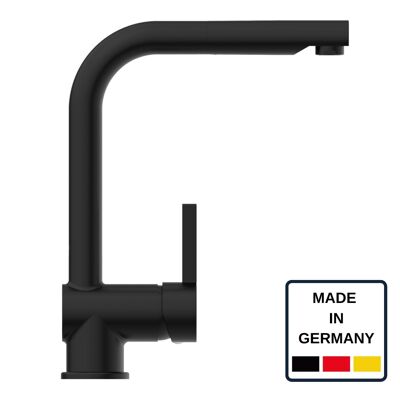 Wasserwerk kitchen faucet WK 4, black, with pull-out spout