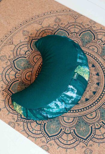 Coussin de méditation demi-lune (fuzen) Kerala 4