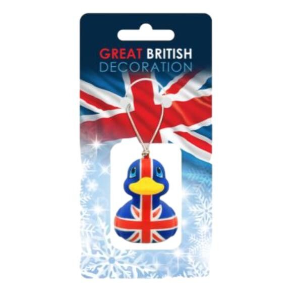 Decorazione per albero di Natale Union Jack - paperella di gomma