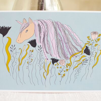 Unicorn postcard