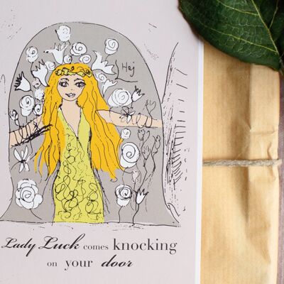 Lady Luck Postkarte
